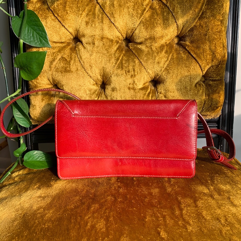 Vintage Red Leather Mini Bag
